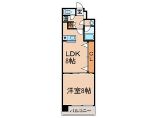 プリオール烏丸三条の物件間取画像